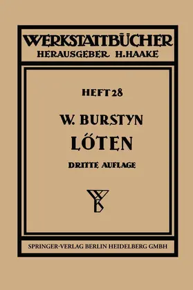 Burstyn |  Das Löten | Buch |  Sack Fachmedien