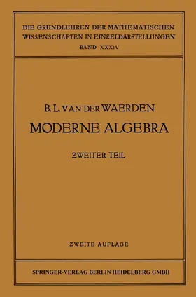 Waerden / Artin / Noether |  Moderne Algebra | Buch |  Sack Fachmedien