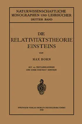 Born |  Die Relativitätstheorie Einsteins und ihre physikalischen Grundlagen | eBook | Sack Fachmedien