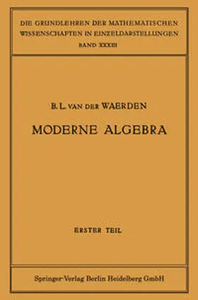 Artin / Noether |  Moderne Algebra | eBook | Sack Fachmedien