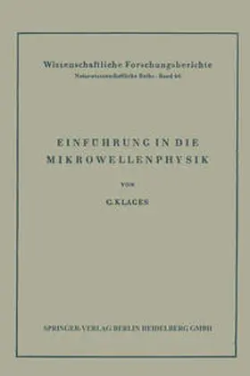 Klages |  Einführung in die Mikrowellenphysik | eBook | Sack Fachmedien