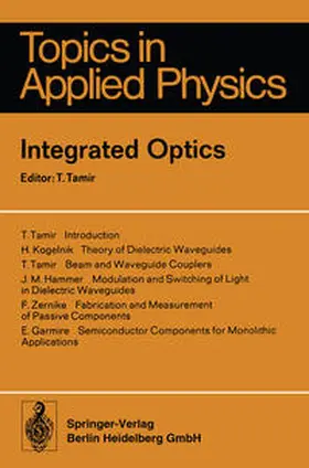 Tamir |  Integrated Optics | eBook | Sack Fachmedien