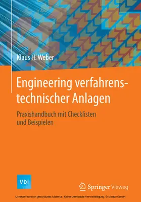 Weber |  Engineering verfahrenstechnischer Anlagen | eBook | Sack Fachmedien