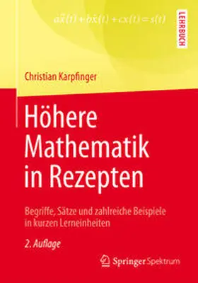 Karpfinger |  Höhere Mathematik in Rezepten | eBook | Sack Fachmedien