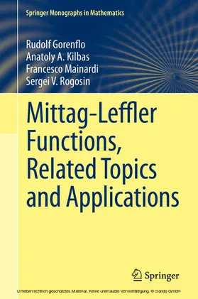 Gorenflo / Kilbas / Mainardi |  Mittag-Leffler Functions, Related Topics and Applications | eBook | Sack Fachmedien