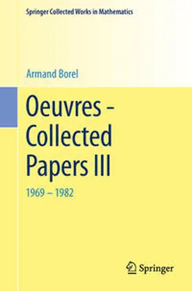 Borel |  Oeuvres - Collected Papers III | Buch |  Sack Fachmedien