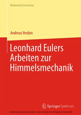 Verdun | Leonhard Eulers Arbeiten zur Himmelsmechanik | E-Book | sack.de