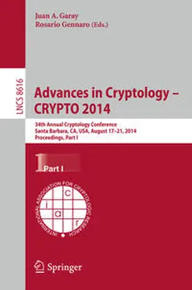 Garay / Gennaro | Advances in Cryptology -- CRYPTO 2014 | E-Book | sack.de