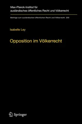 Ley |  Opposition im Völkerrecht | Buch |  Sack Fachmedien