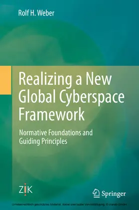 Weber | Realizing a New Global Cyberspace Framework | E-Book | sack.de