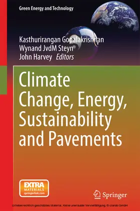 Gopalakrishnan / Steyn / Harvey |  Climate Change, Energy, Sustainability and Pavements | eBook | Sack Fachmedien