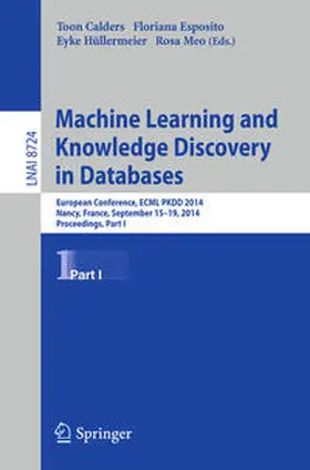 Calders / Esposito / Hüllermeier | Machine Learning and Knowledge Discovery in Databases | E-Book | sack.de