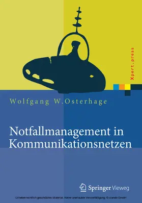 Osterhage |  Notfallmanagement in Kommunikationsnetzen | eBook | Sack Fachmedien