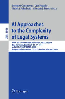 Casanovas / Pagallo / Palmirani | AI Approaches to the Complexity of Legal Systems | E-Book | sack.de
