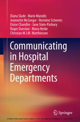 Slade / Manidis / McGregor |  Communicating in Hospital Emergency Departments | eBook | Sack Fachmedien