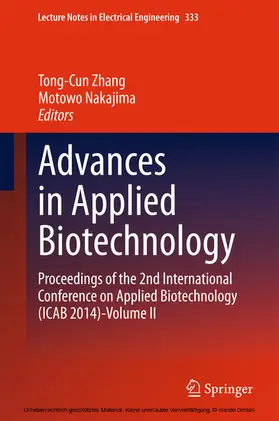 Zhang / Nakajima |  Advances in Applied Biotechnology | eBook | Sack Fachmedien
