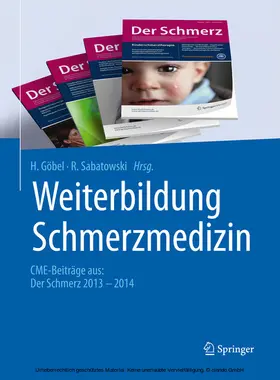 Göbel / Sabatowski |  Weiterbildung Schmerzmedizin | eBook | Sack Fachmedien