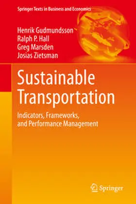 Gudmundsson / Zietsman / Hall |  Sustainable Transportation | Buch |  Sack Fachmedien