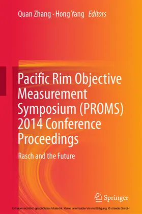 Zhang / Yang | Pacific Rim Objective Measurement Symposium (PROMS) 2014 Conference Proceedings | E-Book | www2.sack.de