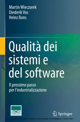 Wieczorek / Vos / Bons |  Qualità dei sistemi e del software | eBook | Sack Fachmedien