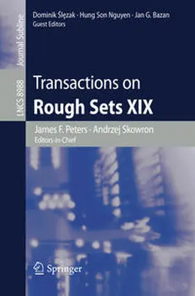 Peters / Skowron / Sl?zak | Transactions on Rough Sets XIX | E-Book | sack.de