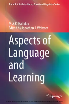 Halliday / Webster |  Aspects of Language and Learning | eBook | Sack Fachmedien