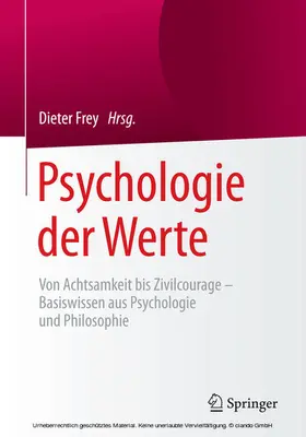 Frey | Psychologie der Werte | E-Book | sack.de