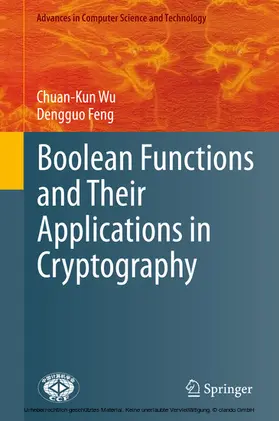 Wu / Feng | Boolean Functions and Their Applications in Cryptography | E-Book | www2.sack.de