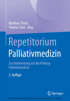 Thöns / Sitte |  Repetitorium Palliativmedizin | eBook | Sack Fachmedien