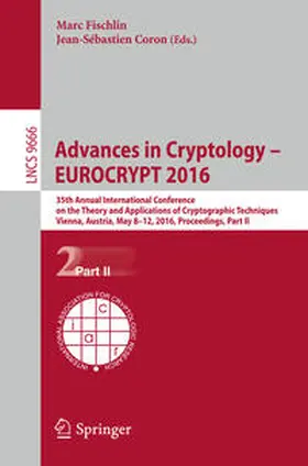 Fischlin / Coron |  Advances in Cryptology – EUROCRYPT 2016 | eBook | Sack Fachmedien