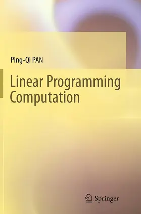 PAN |  Linear Programming Computation | Buch |  Sack Fachmedien