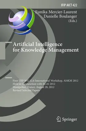Boulanger / Mercier-Laurent |  Artificial Intelligence for Knowledge Management | Buch |  Sack Fachmedien