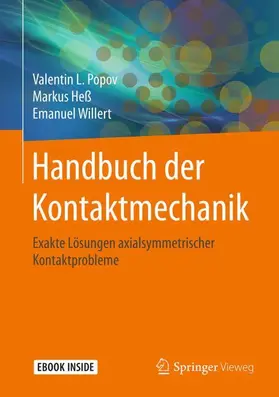 Popov / Heß / Willert |  Handbuch der Kontaktmechanik | Buch |  Sack Fachmedien