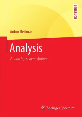 Deitmar | Analysis | Buch | 978-3-662-53351-2 | www2.sack.de