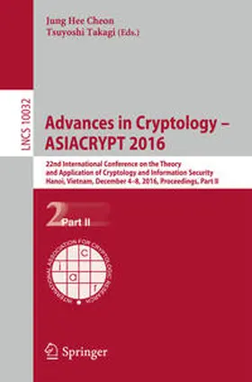 Cheon / Takagi |  Advances in Cryptology – ASIACRYPT 2016 | eBook | Sack Fachmedien