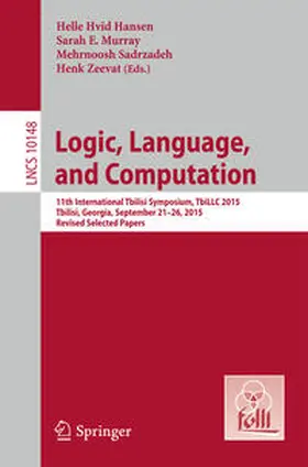 Hansen / Murray / Sadrzadeh |  Logic, Language, and Computation | eBook | Sack Fachmedien
