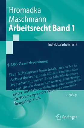 Hromadka / Maschmann |  Arbeitsrecht Band 1 | Buch |  Sack Fachmedien