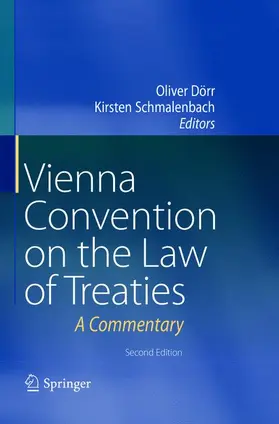 Dörr / Schmalenbach |  Vienna Convention on the Law of Treaties | Buch |  Sack Fachmedien