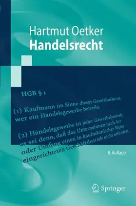 Oetker |  Handelsrecht | Buch |  Sack Fachmedien