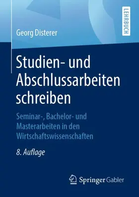 Disterer |  Studien- und Abschlussarbeiten schreiben | Buch |  Sack Fachmedien