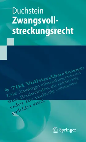 Duchstein |  Zwangsvollstreckungsrecht | Buch |  Sack Fachmedien