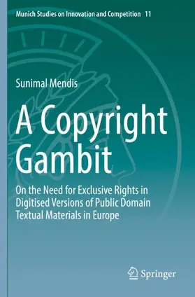 Mendis | A Copyright Gambit | Buch | 978-3-662-59453-7 | sack.de