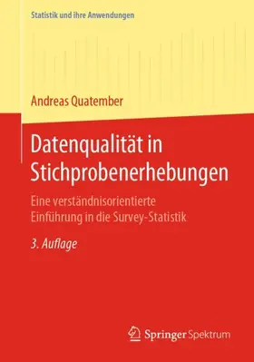 Quatember |  Datenqualität in Stichprobenerhebungen | Buch |  Sack Fachmedien