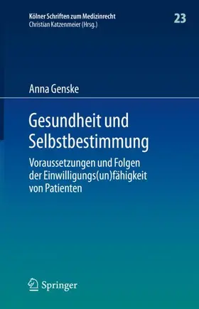 Genske |  Gesundheit und Selbstbestimmung | Buch |  Sack Fachmedien