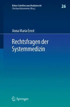 Ernst |  Rechtsfragen der Systemmedizin | Buch |  Sack Fachmedien