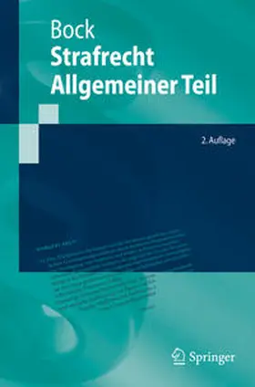 Bock |  Strafrecht Allgemeiner Teil | Buch |  Sack Fachmedien