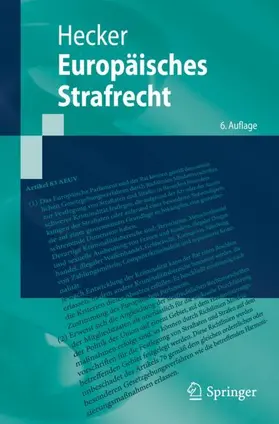 Hecker |  Europäisches Strafrecht | Buch |  Sack Fachmedien