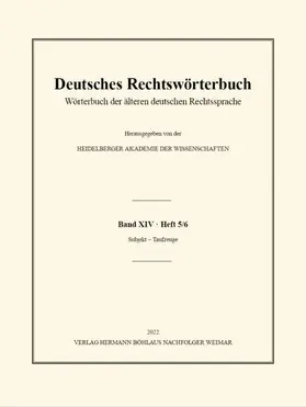  Deutsches Rechtswörterbuch | Buch |  Sack Fachmedien