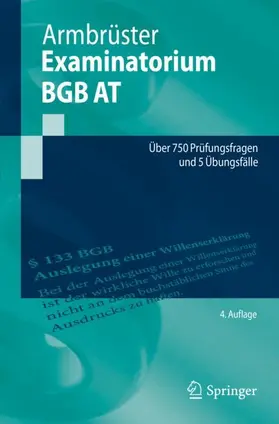 Armbrüster |  Examinatorium BGB AT | Buch |  Sack Fachmedien