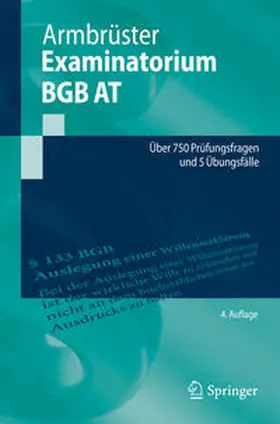 Armbrüster | Examinatorium BGB AT | E-Book | sack.de